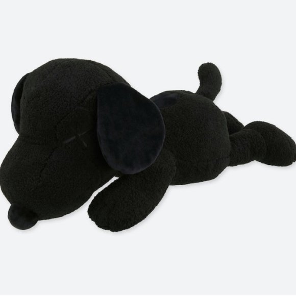 KAWS X PEANUTS Black Limited Edition Large Plush Toy - Picture 6 of 8